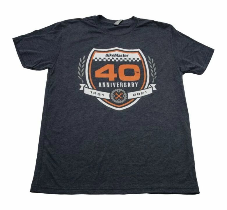 Shirts BikeMaster 40Th Emblem T-Shirt 1 Shirts BikeMaster 40Th Emblem T-Shirt