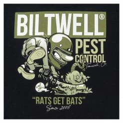Biltwell Apparel Shirts Biltwell Rats Bats Pocket T-Shirt (SM) -Casual Clothing Sales Store biltwell rats bats pocket t shirt black 2