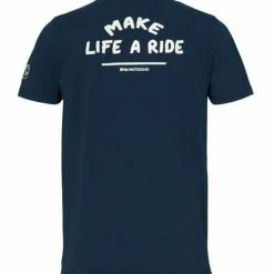 BMW Make Life A Ride T-Shirt -Casual Clothing Sales Store bmw make life a ride t shirt navy white 1