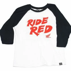 Shirts Factory Effex Youth Honda Ride Red Baseball T-Shirt