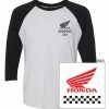 Shirts Factory Effex Honda Wing Baseball T-Shirt