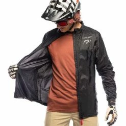Jackets Fasthouse Tracker Packable MTB Windbreaker -Casual Clothing Sales Store fasthouse tracker packable mtb windbreaker black 6