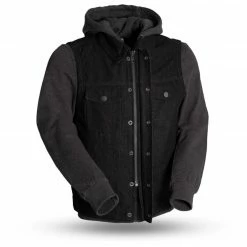 Jackets First Manufacturing Rook Vest With Hoody -Casual Clothing Sales Store first manufacturing rook jacket black grey 1