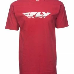 Fly Racing Dirt Fly Racing Dirt Fly Racing Corporate T-Shirt -Casual Clothing Sales Store fly racing corporate t shirt red