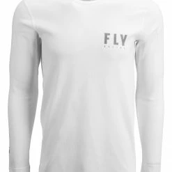 Fly Racing Dirt Shirts Fly Racing Thermal Shirt -Casual Clothing Sales Store fly racing dirt thermal shirt white grey