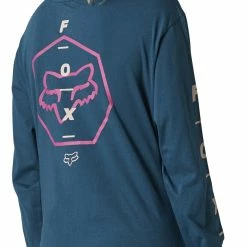 Shirts Fox Racing 7 Points Women's Long Sleeve T-Shirt -Casual Clothing Sales Store fox racing7 points long sleeve womens top dark indigo 1