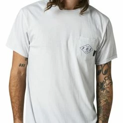 Shirts Fox Racing Diamond Plate Basic Pocket T-Shirt -Casual Clothing Sales Store fox racing diamond plate t shirt grey