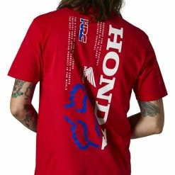 Shirts Fox Racing Honda Premium T-Shirt -Casual Clothing Sales Store fox racing honda premium t shirt red 1