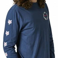 Shirts Fox Racing Nobyl Long Sleeve T-Shirt -Casual Clothing Sales Store fox racing nobyl long sleeve t shirt dark indigo
