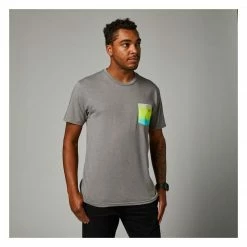 Shirts Fox Racing Pyre Pocket T-Shirt (MD) -Casual Clothing Sales Store fox racing pyre pocket t shirt grey 1