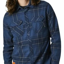 Shirts Fox Racing Traildust 2.0 Flannel Shirt -Casual Clothing Sales Store fox racing traildust20 flannel shirt dark indigo