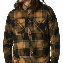 Shirts Fox Racing Traildust 2.0 Flannel Shirt -Casual Clothing Sales Store fox racing traildust20 flannel shirt dark khaki