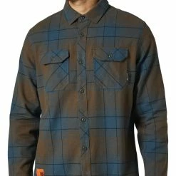 Shirts Fox Racing Traildust 2.0 Flannel Shirt -Casual Clothing Sales Store fox racing traildust20 flannel shirt slate blue