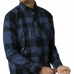 Shirts Fox Racing Voyd 2.0 Flannel Shirt -Casual Clothing Sales Store fox racing voyd20 flannel shirt dark indigo