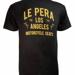Shirts Le Pera Text T-Shirt -Casual Clothing Sales Store le pera text t shirt black gold