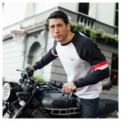 Shirts Merlin Durham Long Sleeve T-Shirt -Casual Clothing Sales Store merlin durham long sleeve t shirt white black 3