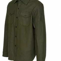 Schott Jackets Schott 7810 Wool Shirt -Casual Clothing Sales Store schott7810 wool shirt olive 1