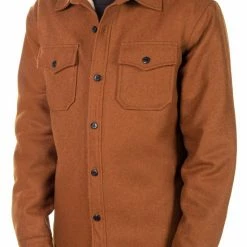 Shirts Schott CPO Faux Sherpa Lined Shirt -Casual Clothing Sales Store schott cpo faux sherpa lined shirt coyote 5