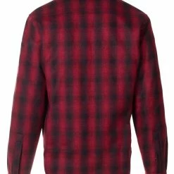 Casual Clothing Sales Store -Casual Clothing Sales Store schott cpo plaid sherpa lined shirt red 1