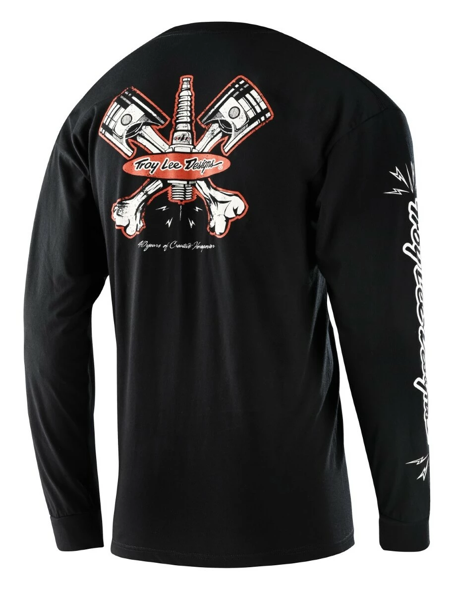 Troy Lee Designs Shirts Troy Lee Piston Bone Long Sleeve T-Shirt 2 Troy Lee Designs Shirts Troy Lee Piston Bone Long Sleeve T-Shirt - Image 2