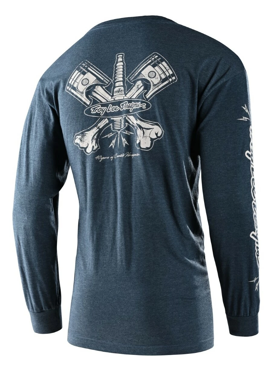 Troy Lee Designs Shirts Troy Lee Piston Bone Long Sleeve T-Shirt 4 Troy Lee Designs Shirts Troy Lee Piston Bone Long Sleeve T-Shirt - Image 4