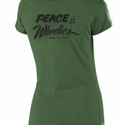 Troy Lee Designs Shirts Troy Lee Peace & Wheelies Women's T-Shirt -Casual Clothing Sales Store troy lee peace wheelies womens t shirt navy 3